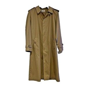 Etienne Aigner Men's Vintage Trench Coat Size Large ** See measurements